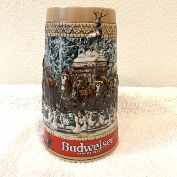 Budweiser 1988 Collectors Series Holiday Stein